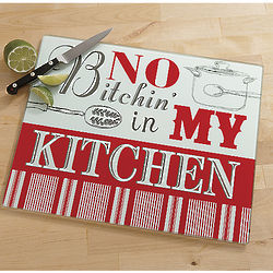 Not in My Kitchen Glass Cutting Board