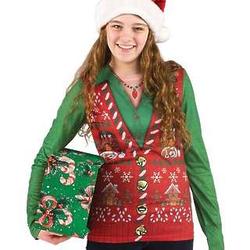 Ugly Holiday Sweater Vest Shirt
