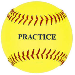11-Inch Practice Softball in Yellow