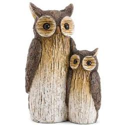 Mother and Baby Owl Garden Statue