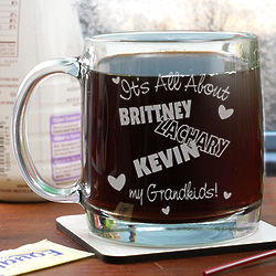 It's All About Personalized Glass Mug