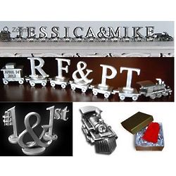 Personalized Wedding Expression Pewter Train