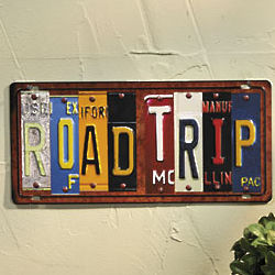 License Plate Wall Sign