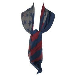 Long American Flag Square Scarf