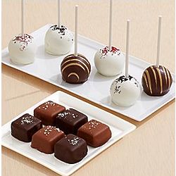 Sea Salted Caramels and 6 Assorted Cake Pops