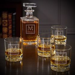 Oakhill Personalized Decanter 5-Piece Gift Set