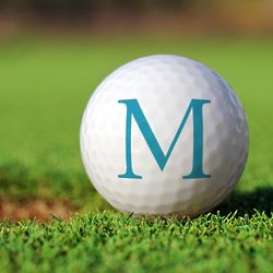 6 Personalized First Initial Golf Balls