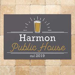 Public House 18x27 Personalized Doormat