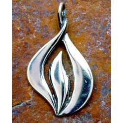 Silver Flame Pendant