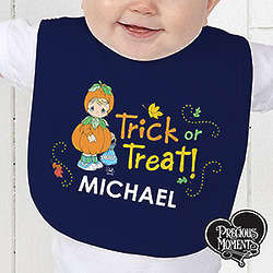 Personalized Precious Moments Halloween Baby Bib