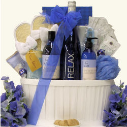 Relax Riesling Valentine's Day Wine & Spa Gift Basket