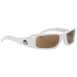Men's White Grifter Sunglasses with Bronze Lens