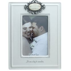 Our Wedding Day Beaded Photo Frame