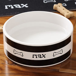 Doggie Diner Small Personalized Ceramic Pet Bowl