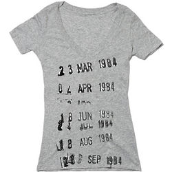 Library Stamps Ladies T-Shirt
