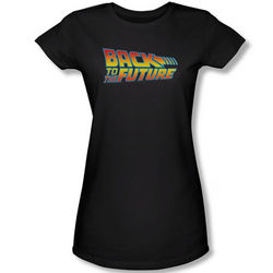 Back to the Future Logo Juniors T-Shirt