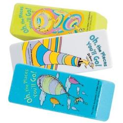 Oh, the Places You'll Go! Dr. Seuss Beveled Erasers