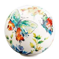 Ceramic Butterflies Garden Ball
