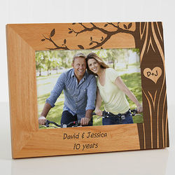 Personalized 5x7 Carved in Love Picture Frame