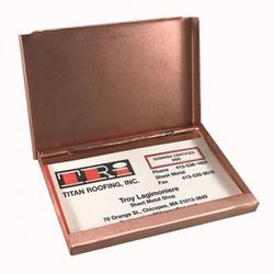 Executive Copper Business Card Case