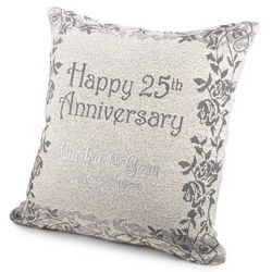 25th Anniversary Pillow