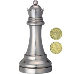 Hanayama Silver Queen Chess Piece Puzzle