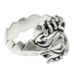 Men's Sterling Silver Scorpion King Ring