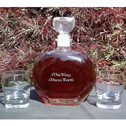 Personalized Engraved Scotch Set with Puccini Decanter