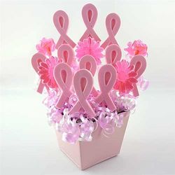Sweet Ribbons for a Cure Lollipop Bouquet