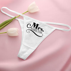 Happy Couple Personalized Thong Underwear
