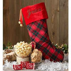 Personalized Christmas Stocking with Sweet Treats