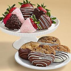 4 Dipped Cookies and Half Dozen Mother's Day Strawberries