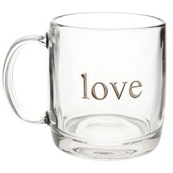 Love Glass and Gold Nordic Mug