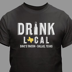 Personalized Drink Local T-Shirt