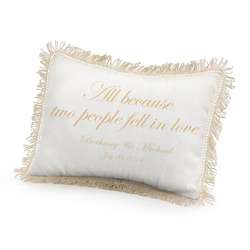 Gold Print All Because Two People Fell in Love Pillow