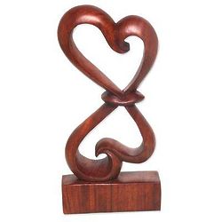Heartfelt Wood Sculpture