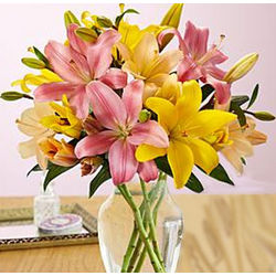 Royal Spring Lilies Bouquet