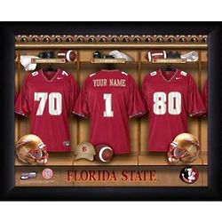 Personalized Florida State Seminoles Locker Room Print