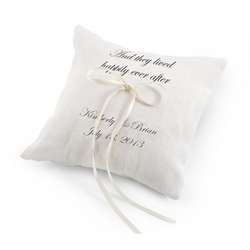 They Lived Happily Ever After Ring Pillow