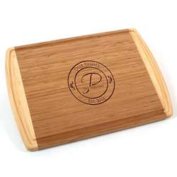 Our Family Monogrammed Bamboo Cutting Board