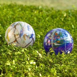Hand-Blown Polish Glass Garden Ball