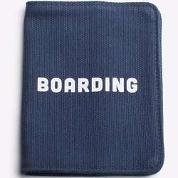 Canvas Boarding Passport Holder