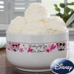 You're Sweet Personalized Mickey Mouse & Minnie Mouse Bowl