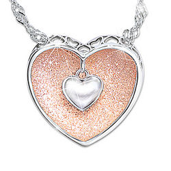 Heart-Shaped Granddaughter Pendant Necklace