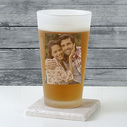 Custom Photo Frosted Pint Glass