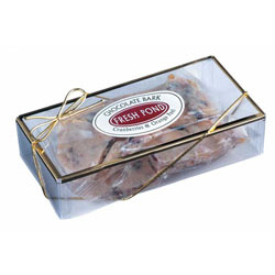 White Chocolate Bark with Dried Cranberries Gift Box
