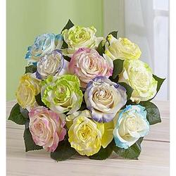Pastel Airbrush Roses Bouquet