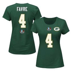 Lady's Green Bay Packers Brett Favre Hall of Fame T-Shirt
