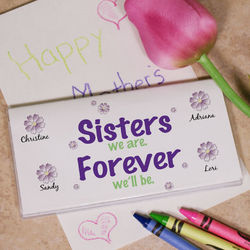 Sisters Forever Personalized Checkbook Cover