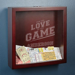 For the Love of the Game Custom Shadow Box for Sports Lovers